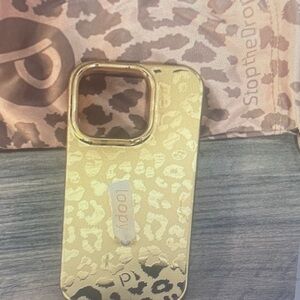 Loopy Case Gold Leopard Phone Case